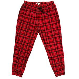 Sonoma Pajama Pants red and Black Plaid Large